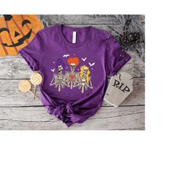Witch Skeletons Shirt,Halloween Trick-Or-Treat,Coffee Dancing Skeleton Shirt,Funny Halloween Shirt,Toddler Halloween Shi
