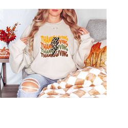 Thanksgiving Leopard Patterned, Love Fall Y'All Shirt, Leopard Pumpkin Print, Fall Sweater, Women Thanksgiving Shirt, Gi