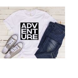 Adventure Shirt, Adventure Awaits Shirt, Hiking Shirt, Backpacking Shirt, Mountains, Camping, Wanderlust,, Adventure Tee