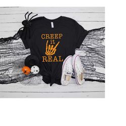 Creep It Real, Funny Halloween Shirts, Witch Shirt, Hocus Pocus Shirt, Basic Witch Shirt, Happy Halloween Shirt