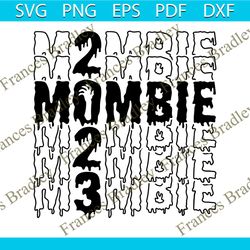 Vintage Halloween Mama Mombie SVG File For Cricut