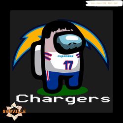 Los Angeles Chargers Among Us Svg, Sport Svg, Among Us Svg, Impostor Svg, Among Us Game Svg, Los Angeles Chargers Svg, L