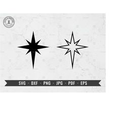 Nativity Star svg, North Star Outline, Christmas Star, Star Of Bethlehem svg, dxf, png, jpg, pdf, eps, Cricut, Silhouett