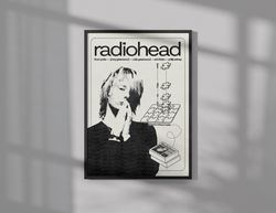 Radiohead Poster  Music Poster  Wall Art  Wall Decor