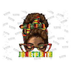 Juneteenth Black Woman Messy Bun PNG, Black History Month Png, Black Women PNG, Pretty Afro Woman, African American Girl