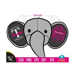 baby birth announcement svg, for boy and girl, baby keepsake template, elephant stat svg, ear birth announcement for cri