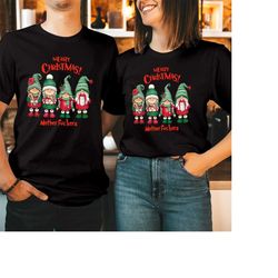 tshirt (5215) merry christmas mother f*ckers gnome t-shirt funny gnomes ugly xmas gift for men women family holiday cost