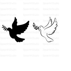 Pigeon SVG silhouette, Dove svg, Dove Silhouette, Bird Silhouette, Pigeon Clipart, Dove ClipArt, SVG Cut File For Cricut