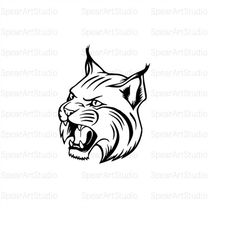 Lynx SVG Wildcat Wild Cat Mascot School Team Head Art Design Logo eSport Game SVG PNG Vector Clipart Cut| Jpeg  Pdf  Ai
