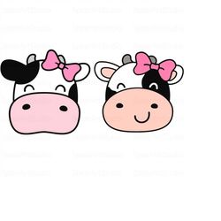 Cow Face Svg, Cow Svg, Cute Cow Svg, Cow Cartoon Svg, Cow Face Png, Svg Cut Files Cricut, - Jpeg/Ai/Png/Pdf