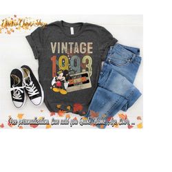 Personalized Disney Mickey 1993 30 Vintage Limited Edition Shirt, Vintage Birthday Shirt, Disney 2023 Shirt for 30th Bir