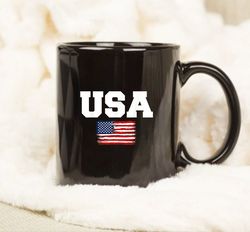 USA Flag Patriotic 4th of July America day of Independence Mug, Anniversary Gift