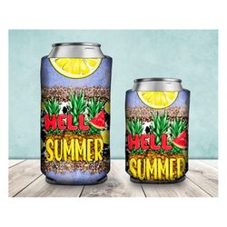 Hello Summer Can Cooler PNG,Western,15oz Can Cooler,12oz Can Cooler,Can Cooler Png, Summer, Summer Vibes,Digital Downloa