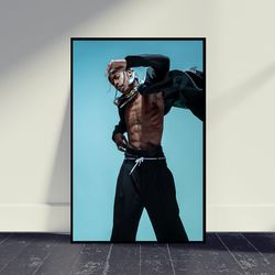 Tupac Shakur 2Pac Music Rapper Art Poster Music Poster Wall Art, Living Room Decor, Home Decor, Art Poster For Gift