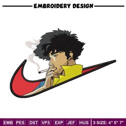 Swoosh spike embroidery design, Cowboy bebop embroidery,Anime design,Embroidery file, Embroidery shirt, Digital download
