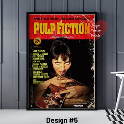 Pulp Fiction Poster, Pulp Fiction Print, Pulp Fiction Decor, Pulp Fiction Art, Pulp Fiction Gift, Quentin Tarantino Movi