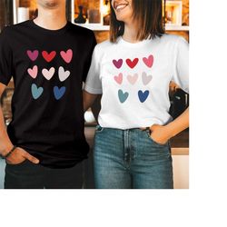 TSHIRT (1615) CANDY HEARTS Valentine's Day T-Shirt Heart Love Sweet Boyfriend Girlfriend Funny Men Women Couple Matching