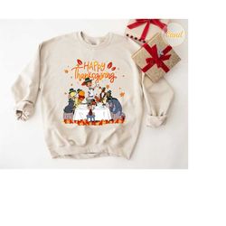 Winnie the Pooh Happy Thanksgiving shirt, Disney thanksgiving Tee, Fall vibes shirt, Thanksgiving turkey shirt, Disney w