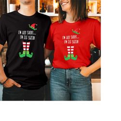 TSHIRT (5000) I'm Not Short I'm Elf Sized Elves Family Matching Christmas T-Shirt
