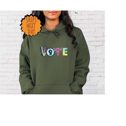 Vote Hoodie, Banned Books Hoodie, Reproductive Rights, BLM Hoodie, Political Activism Hoodie, Pro Roe V Wade, Election H