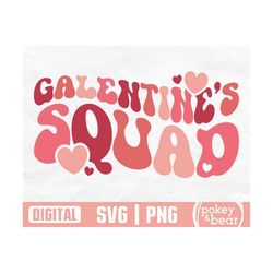 Galentine's Squad Svg, Galentine's Squad Png Sublimation Design, Retro Valentine's Day Svg, Galentine's Day Svg, Shirt S