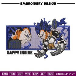 Vegeta ego embroidery design, Dragonball embroidery, Anime design, Embroidery shirt, Embroidery file, Digital download
