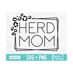 Leopard Herd Mom Svg, Farm Life Svg, Farm Svg, Country Svg, Herd Mom Png Sublimation Design, Farm Cut File, Digital Down