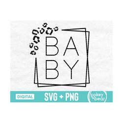 leopard baby svg, cheetah baby svg, baby square svg, baby shirt svg, mother's day svg, baby png sublimation design, cut