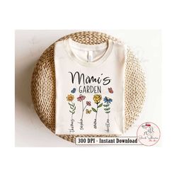Personalization Mimi Png, Flower Png, Mothers Day Png, Floral Mimi's Garden Png, Mama Png, Mom Png, Mom Life Png, Floral