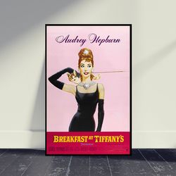 Breakfast at Tiffany's Movie Poster Wall Art, Room Decor, Living Room Decor, Art Poster For Gift, Beautiful Movie Print