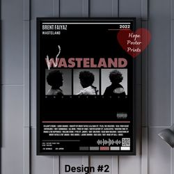 Brent Faiyaz Poster, Brent Faiyaz Wasteland Album Poster, Brent Faiyaz Print, Brent Faiyaz Decor, Brent Faiyaz Wall Art,