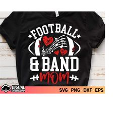 Football and Band Mom SVG, Cheer Band Svg, Marching Band Svg, Halftime Show Svg, Glitter Red Cheer Svg, Cheer Mom Shirt