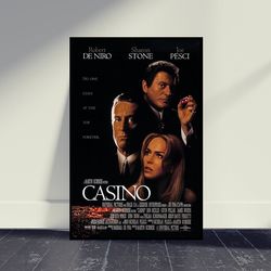 Casino Movie Poster Wall Art, Room Decor, Home Decor, Art Poster For Gift, Vintage Movie Poster, Movie Print