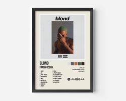 Frank Ocean Poster  Blond Poster  Blond Playlist  Album Cover Poster  Album Cover Wall Art  Premium Posters  Sizes In A5