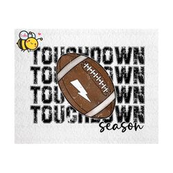 Touchdown Season Png, Distressed Football Png, Trendy Football Vibes Png, Retro Sports Png, Touchdown Png for Sublimatio