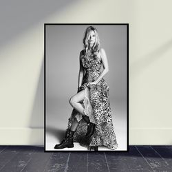 Kate Moss Music Poster, Room Decor, Home Decor, Art Music Poster For Gift, Wall Art