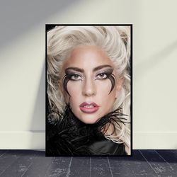 Lady GaGa Art Music Poster, Living Room Decor, Home Decor, Art Poster For Gift, Posters Print