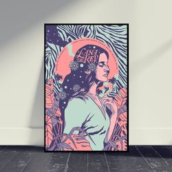 Lana Del Rey Music Poster Wall Print Decor, Living Room Decor, Home Decor, Art Music Poster Gift