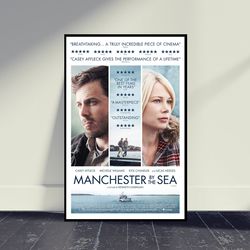 Manchester by the Sea Movie Poster, Wall Art, Room Decor, Home Decor, Art Poster For Gift, Living Room Decor