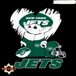 Baby Yoda Love New York Jets Svg, Sport Svg, Baby Yoda Svg, Star Wars Svg, New York Jets Svg, New York Jets Logo Svg, Ne
