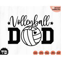 Volleyball Dad SVG, Volleyball Cheer Dad Svg, Volleyball Dad Shirt Gift Ideas Svg, Volleyball Clipart, Sports Dad Svg, C