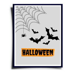 Halloween poster INSTANT DOWNLOAD, Gallery Wall Set, Halloween printable wall art, Halloween decor, Halloween