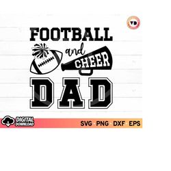 football and cheer dad svg, football cheer dad svg, cheer biggest fan, football family shirts svg, football player svg,