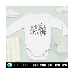 My first christmas SVG, Baby Christmas SVG, 1st Christmas SVG, Newborn Christmas svg