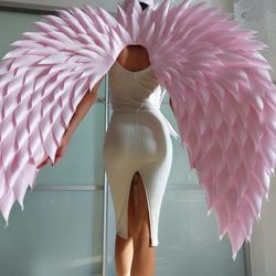 Pink Bride Wings, Wedding Angel Wings, Bride Angel Costume, boudoir photoshoot, bridal shower, Valentine's Day Gift