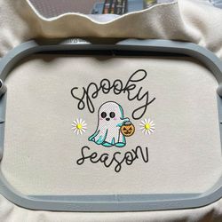 Spooky Halloween Embroidery Files, Spooky Season Embroidery Design, Spooky Vibes Embroidery Machine Design