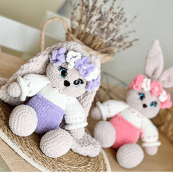 Crochet pattern bunny, amigurumi