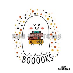 Booooks Halloween Ghost Reading SVG Digital Cricut File