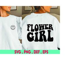 Flower girl, SVG Cut File, svg, wedding svg, Bridal, bride svg, bridal party, cricut, handlettered svg, silhouette, flow