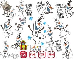 Olaf SVG PNG DXF, Disney Olaf Olaf Silhouette, Frozen SVG